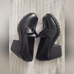 Thick Heel Loafers